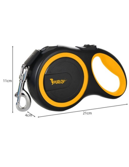 Automatinis pavadėlis šuniui 5m/ 15kg Purlov 19788m