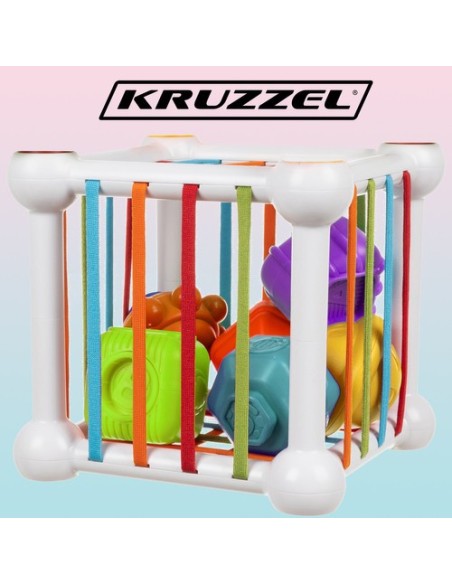 Rūšiuoklis – sensorinis kubas Kruzzel 20377