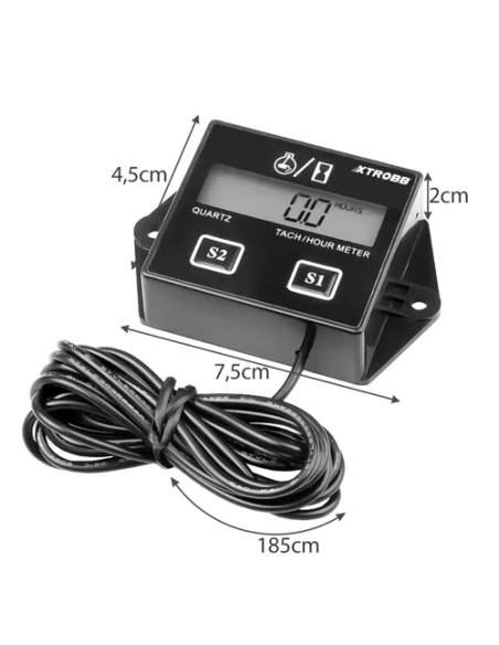 Xtrobb 19926 variklio darbo valandų skaitiklis