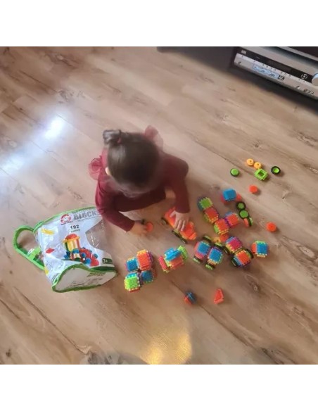 Statybiniai blokeliai - ežiukai 192 vnt. Kruzelis 20376