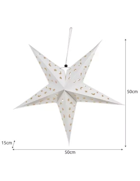 3D LED žvaigždė – 60cm Ruhhy 20076