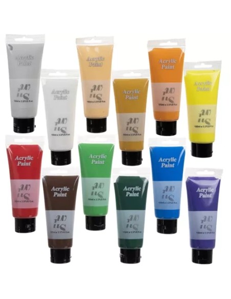 Akriliniai dažai 12 vnt. 100 ml Maaleo 20424