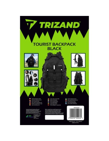 Karinė/ turistinė kuprinė juoda Trizand 20534