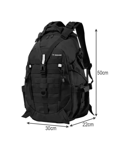 Karinė/ turistinė kuprinė juoda Trizand 20534