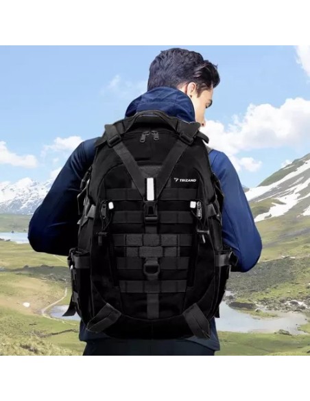 Karinė/ turistinė kuprinė juoda Trizand 20534