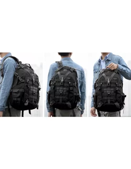 Karinė/ turistinė kuprinė juoda Trizand 20534