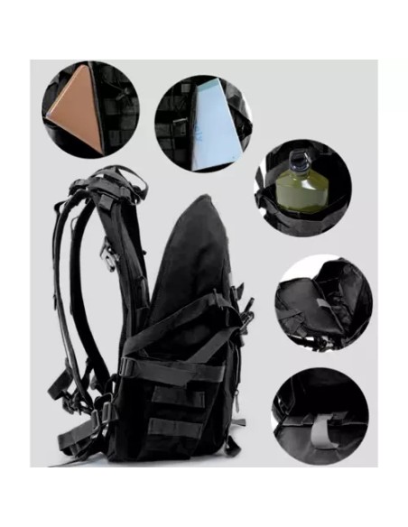 Karinė/ turistinė kuprinė juoda Trizand 20534