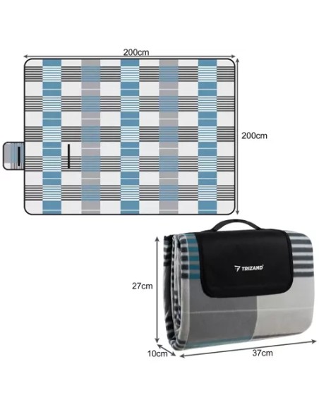 Paplūdimio antklodė su izoliacija 200x200cm Trizand 21077