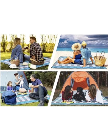 Paplūdimio antklodė su izoliacija 200x200cm Trizand 21077