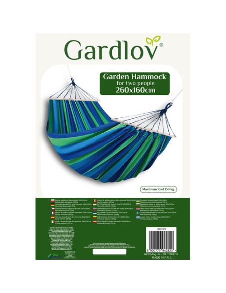 Sodo hamakas dviems žmonėms 260x160cm Gardlov 21078