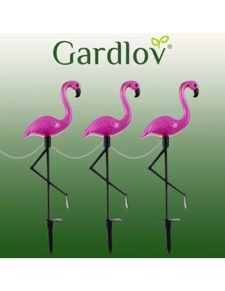 Saulės sodo lempa - flamingas Gardlov 21151