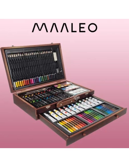 Tapybos rinkinys lagamine - 129vnt Maaleo 21644