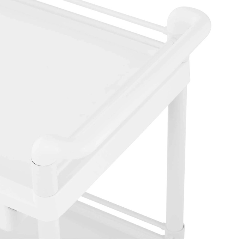 Kosmetikos laboratorinis vežimėlis 2 lentynos 2 stalčiai 3 konteineriai 84 x 53 x 92 cm 36 kg