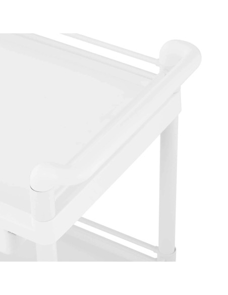 Kosmetikos laboratorinis vežimėlis 2 lentynos 2 stalčiai 3 konteineriai 84 x 53 x 92 cm 36 kg