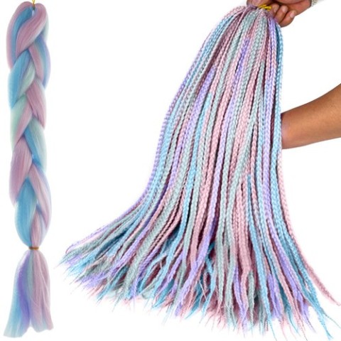 Sintetinių plaukų ombre mėlyna/ violetinė Soulima 21366