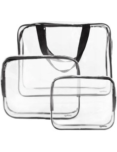 Skaidrus kosmetinis krepšys 3in1 Soulima 21448