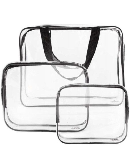 Skaidrus kosmetinis krepšys 3in1 Soulima 21448