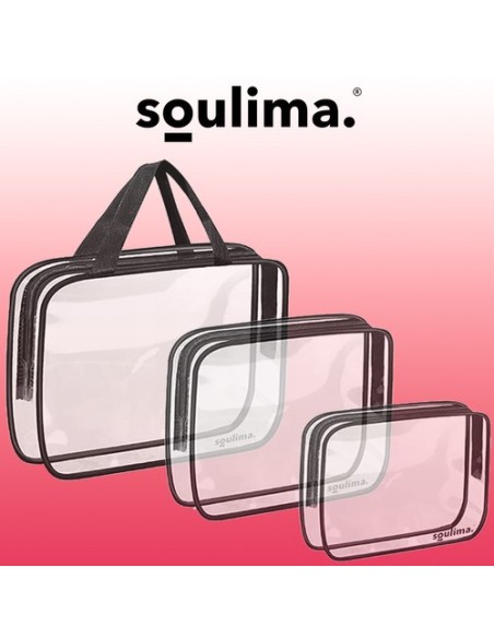 Skaidrus kosmetinis krepšys 3in1 Soulima 21448