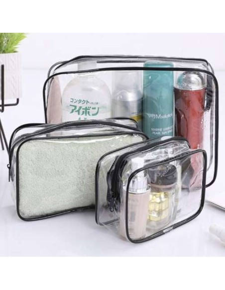 Skaidrus kosmetinis krepšys 3in1 Soulima 21448