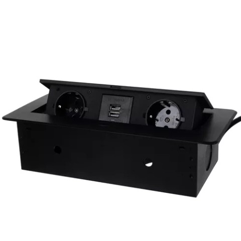 Stalviršyje paslėptas USB lizdas - dvigubas Izoxis 21446