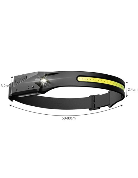 Trizand 21652 USB LED priekinis žibintas