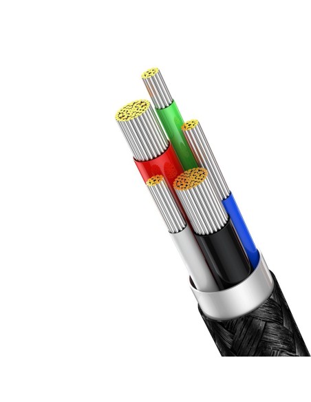 USB-C greito įkrovimo laidas Iphone Lightning 20W su galios matuoklio ekranu 2m juodas