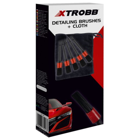 Detalių šepečiai + Xtrobb šluostė 21449