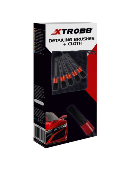 Detalių šepečiai + Xtrobb šluostė 21449