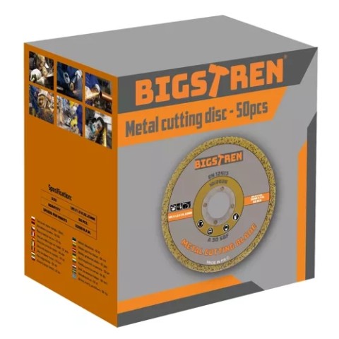 Metalo pjovimo diskas - 50 vnt. Bigstreetas 21639