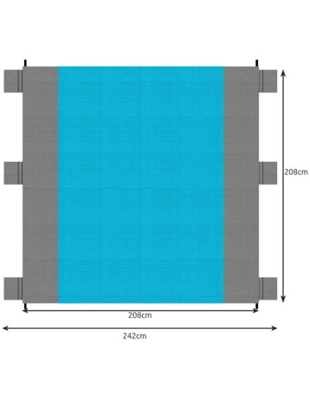 Paplūdimio/ pikniko antklodė 208x208cm Trizand 21209
