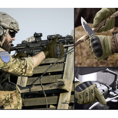 Taktinės pirštinės L-khaki Trizand 21771