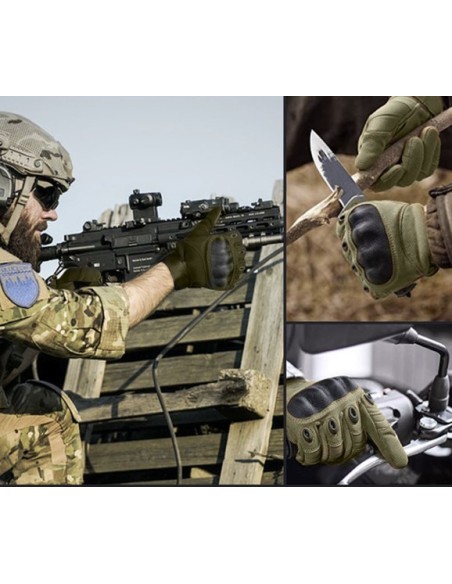 Taktinės pirštinės L-khaki Trizand 21771