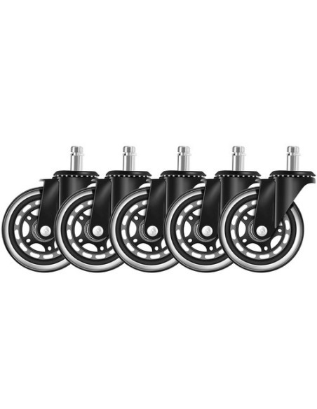 Ratai biuro kėdei - 5 vnt. Malatec 22077 Ratai biuro kėdei - 5 vnt. Malatec 22077