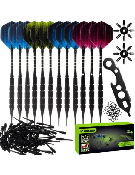 Smiginio rinkinys 12 dalių + priedai Trizand 21629