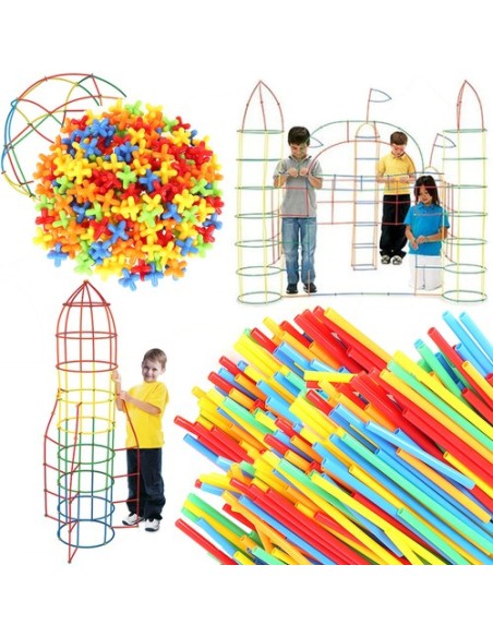 Blokai - šiaudeliai - rinkinys 408 vnt. 22408