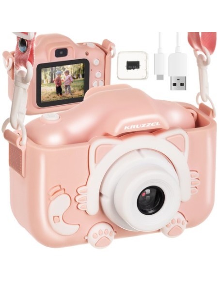 Pink Kruzzel AC22296 skaitmeninis fotoaparatas