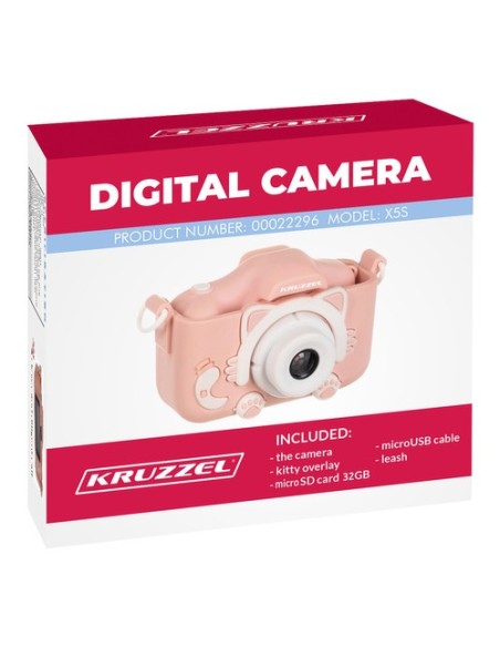 Pink Kruzzel AC22296 skaitmeninis fotoaparatas