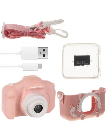 Pink Kruzzel AC22296 skaitmeninis fotoaparatas