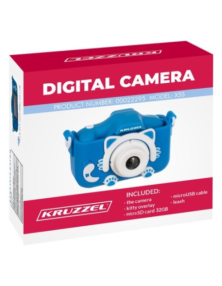 Kruzzel AC22295 mėlynas skaitmeninis fotoaparatas