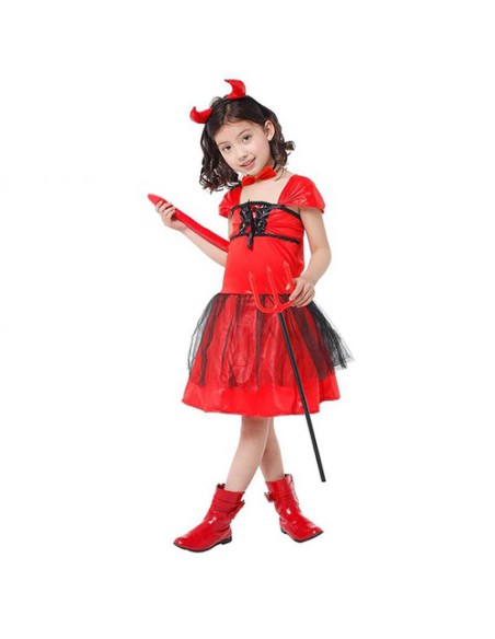 Velnio kostiumas - 4 vnt. rinkinys S22140