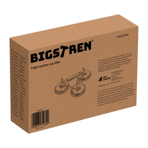 Siurbimo taurelės - 3x „Bigstrene“ laikikliai 22361