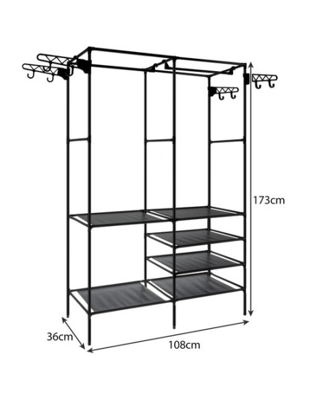 Drabužių pakaba - dviguba Ruhhy 22671