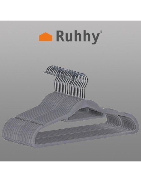 Drabužių kabykla 20 vnt - pilka Ruhhy 22535
