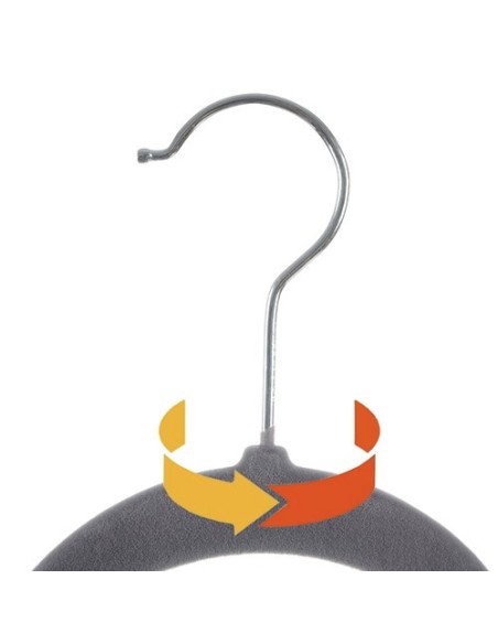 Drabužių kabykla 20 vnt - pilka Ruhhy 22535