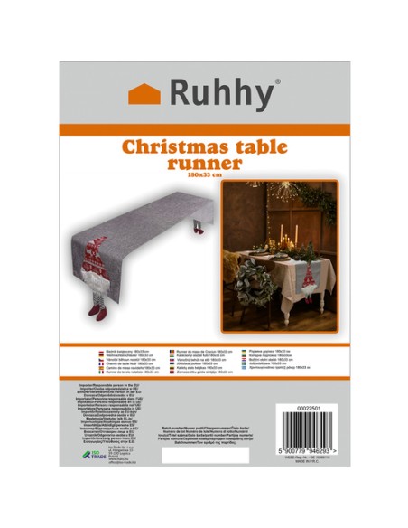 Kalėdų stalo bėgikas 180x33cm Ruhhy 22501