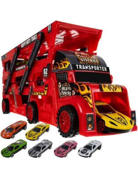 TIR sunkvežimio komplektas su 6 automobiliais 22515