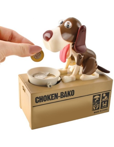 Baterija veikianti taupyklė - rudas šuo 22470