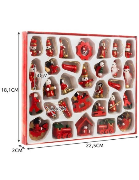 MEDINIAI PAKABUČIAI / KALĖDINIAI KAMULIAI 30 vnt