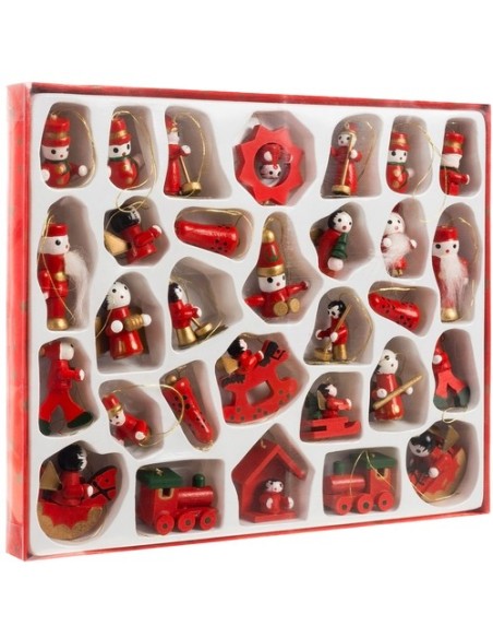 MEDINIAI PAKABUČIAI / KALĖDINIAI KAMULIAI 30 vnt