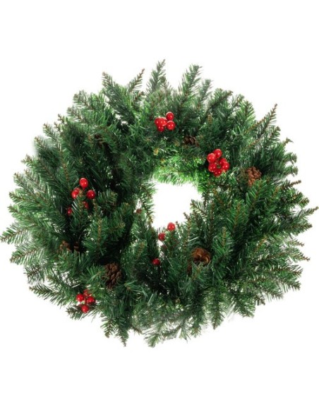 Kalėdinis papuošimas durų vainikas Dekoratyvinis dekoratyvinis ornamentas 60 cm storis XXL